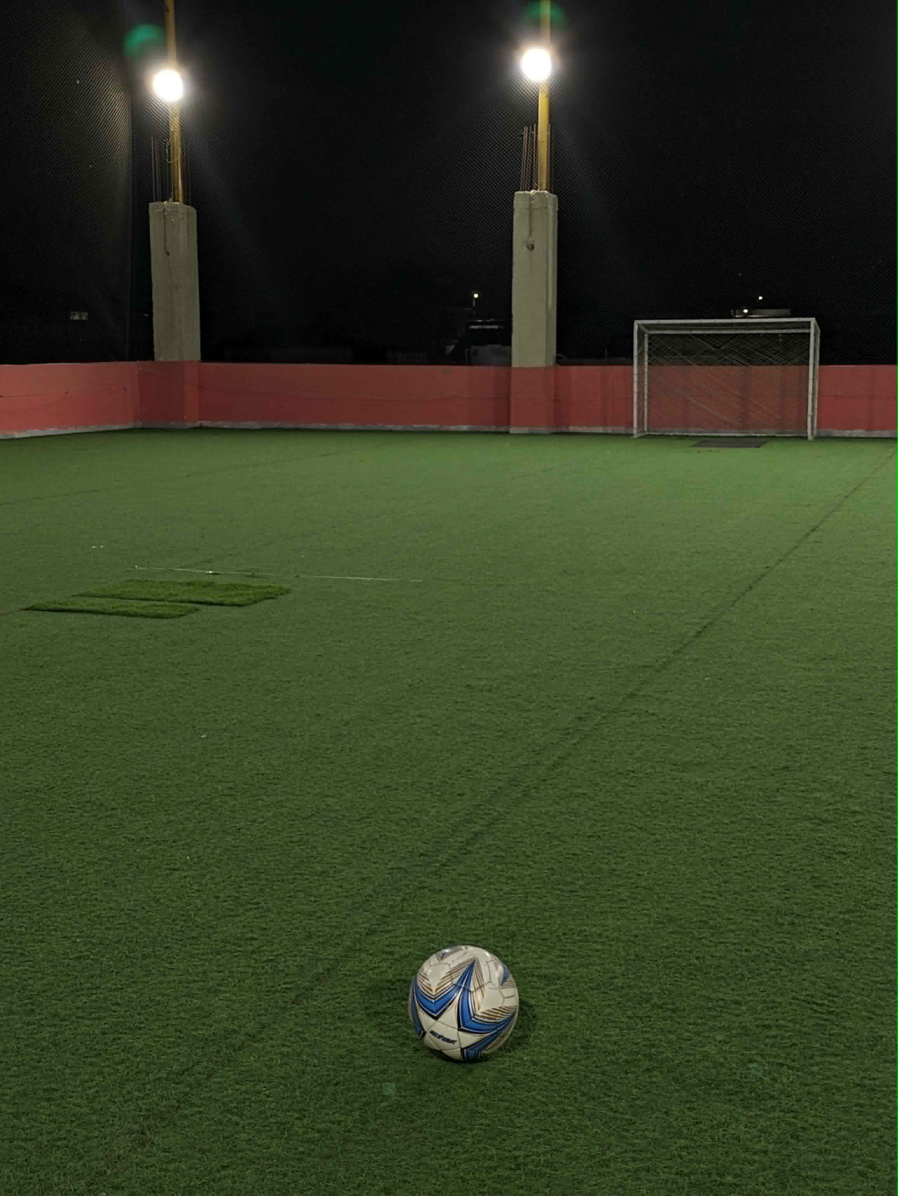 Court A — Rooftop turf, small pitch